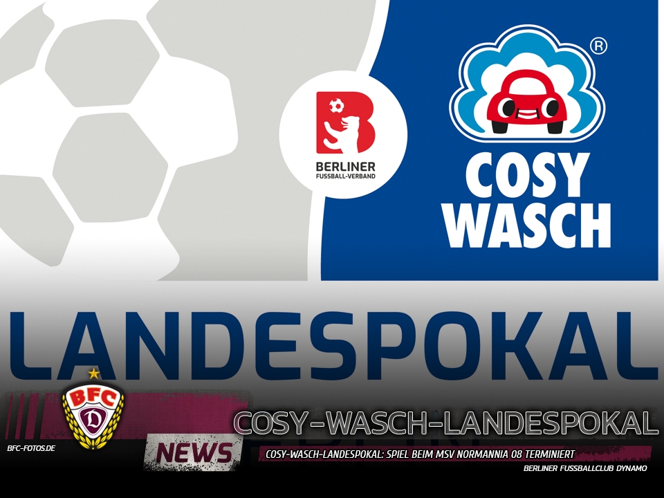 COSY-WASCH-Landespokal: Spiel beim MSV Normannia 08 terminiert