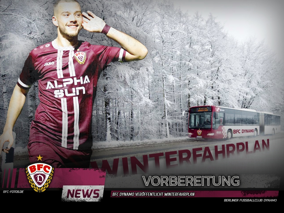 Vorbereitung: BFC Dynamo veröffentlicht Winterfahrplan