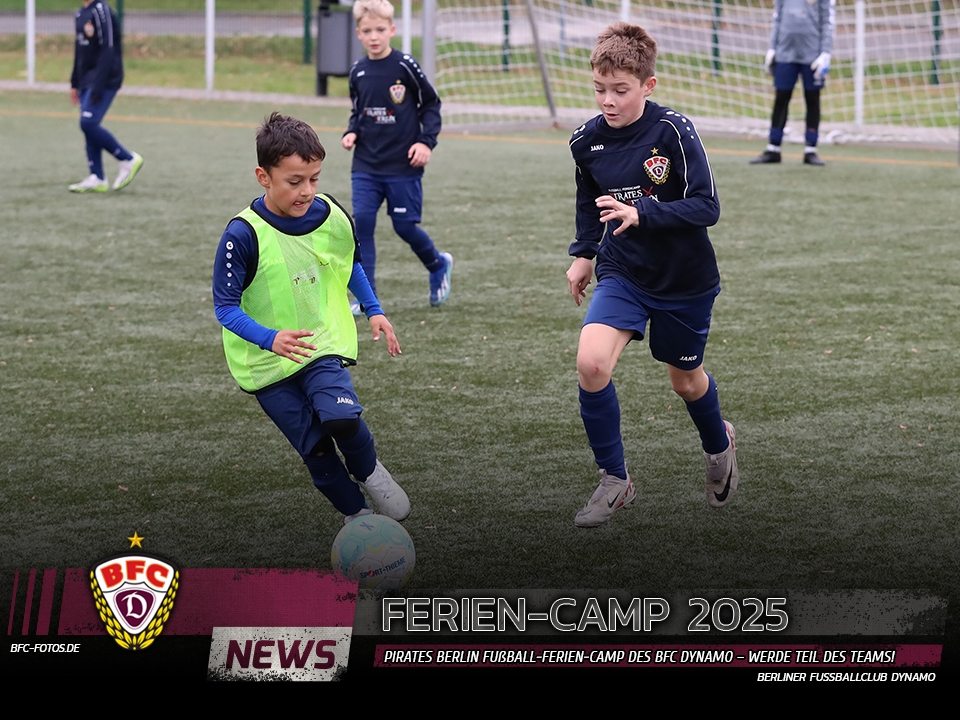 PIRATES BERLIN Fußball-Ferien-Camp des BFC Dynamo – Werde Teil des Teams!