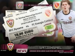 Spitzenspiel: Vorverkauf für das Heimspiel gegen Cottbus startet am Freitag