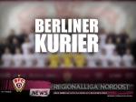 Regionalliga Nordost: Unser Mannschaftsfoto als Doppelseite im Berliner Kurier