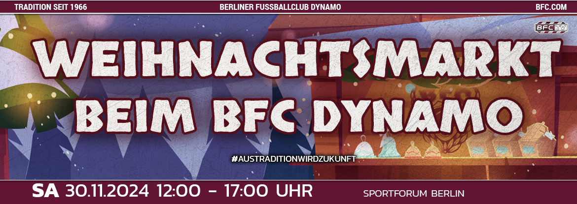 Weihnachtsmarkt beim BFC DYNAMO